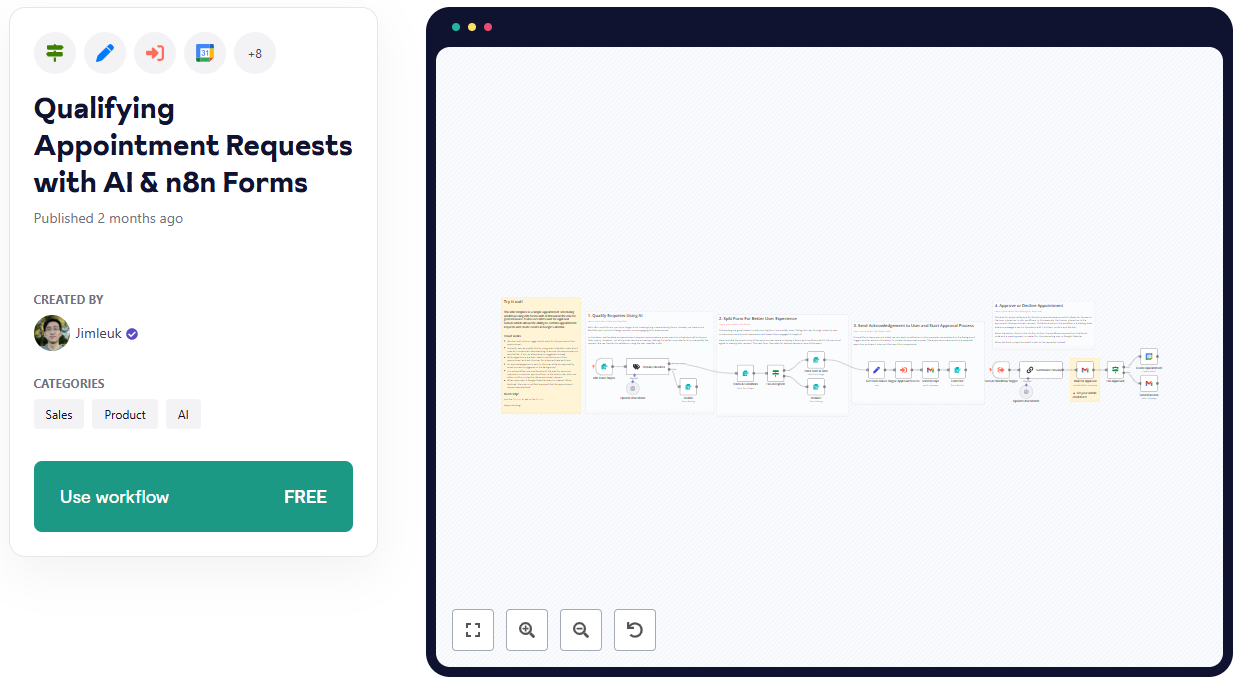 Qualifying Appointment Requests with AI & n8n Forms